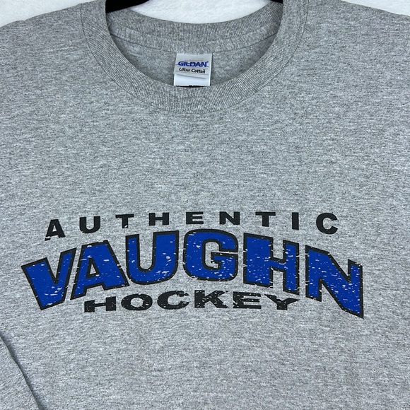 Gildan Men’s Long Sleeve Hockey T-shirt Gray XLarge - Picture 5 of 12